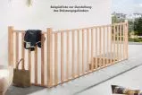 Preview: Holzsäulen Brüstungsgeländer in Buche für die Massivholztreppe Savoy