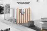 Mobile Preview: Holzsäulen Brüstungsgeländer in Buche für die Massivholztreppe Savoy (100 cm Set)