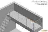 Mobile Preview: Brüstungsgeländer für Mittelholmtreppe York - Erweiterungs-Set