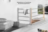 Preview: Holz/Metall Brüstungsgeländer in Buche für die Massivholztreppe Savoy (200 cm Set)